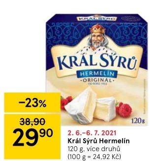 Sýr Hermelín Král sýrů