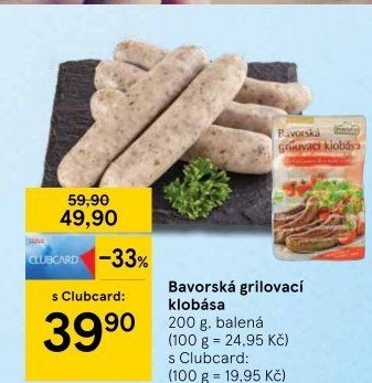 Bavorská grilovací klobása Ponnath