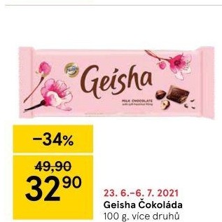 Čokoláda Geisha