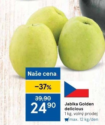 Jablka Golden Delicious