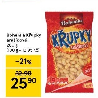 Křupky arašídové Bohemia