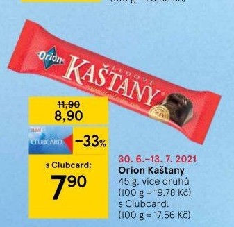 Ledové kaštany Orion
