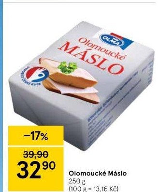 Máslo Olomoucké Olma