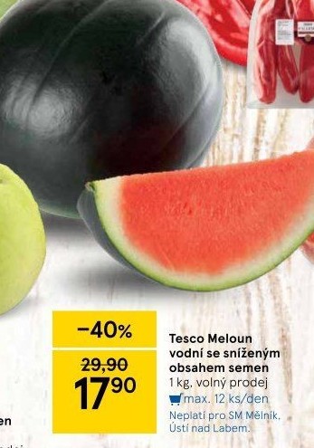 Meloun vodní Tesco