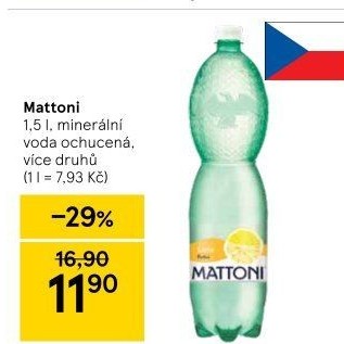 Ochucená voda Mattoni