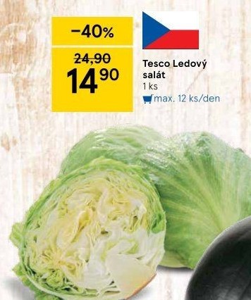 Salát ledový Tesco