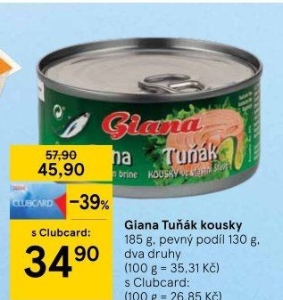 Tuňák kousky Giana