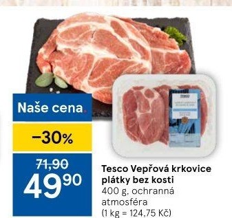 Vepřová krkovice bez kosti Tesco