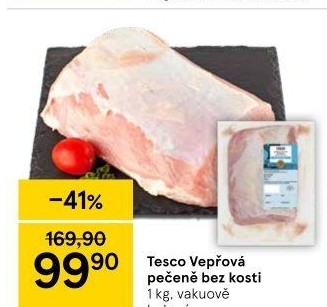 Vepřová pečeně bez kosti Tesco