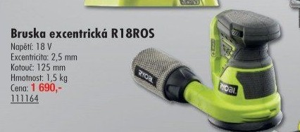 Aku excentrická bruska Ryobi R18ROS
