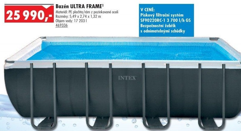 Bazén Ultra Frame Intex