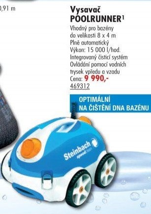 Bazénový elektrický vysavač Poolrunner Steinbach