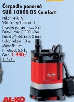 Čerpadlo ponorné kalové Al-Ko Drain 10000 Comfort