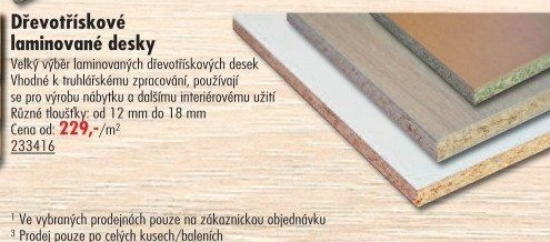 Dřevotřísková laminovaná deska
