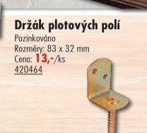 Držák plotových polí