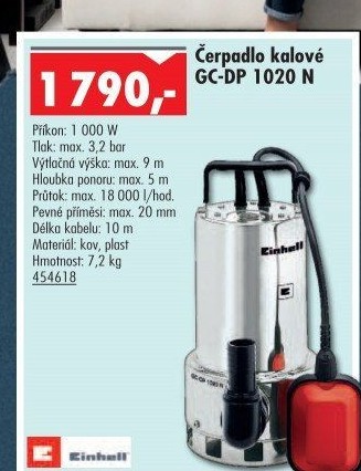 Kalové čerpadlo GC-DP 1020 N Einhell