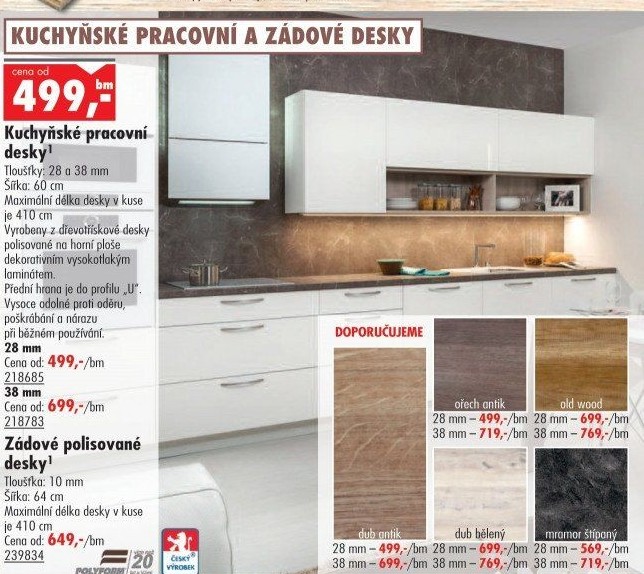 Kuchyňská pracovní deska
