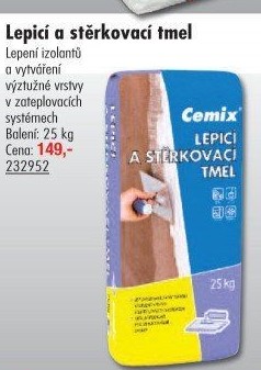 Lepící a štěrkovací tmel Cemix