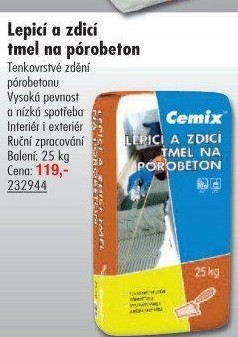 Malta na pórobeton Cemix