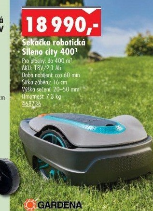 Robotická sekačka Sileno city 400 Gardena