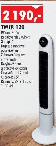 Sloupový ventilátor TWFR Home