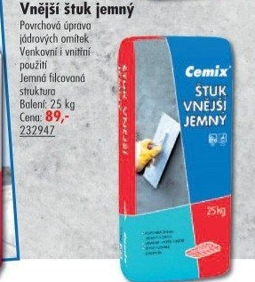 Štuková omítka Cemix