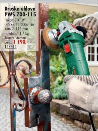 Úhlová bruska PWS 700-115 Bosch