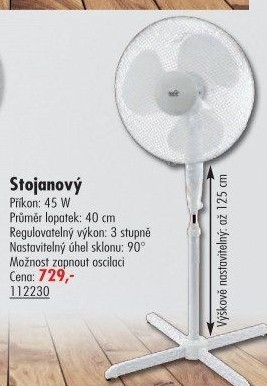 Ventilátor stojanový Solight 1S22