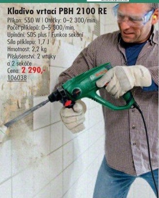 Vrtací kladivo PBH 2100 RE Bosch