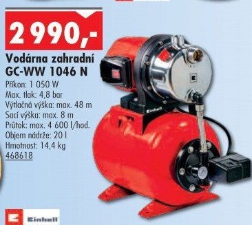 Zahradní vodárna EinhellGCWW1046N