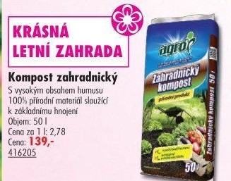 Zahradnický kompost Agro