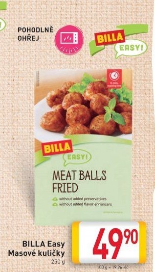 Masové kuličky Easy Billa