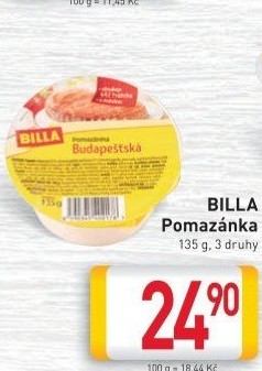 Pomazánky Billa