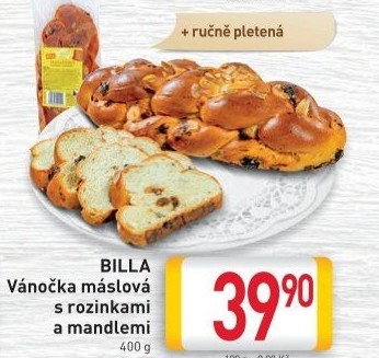 Vánočka máslová Billa