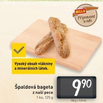 Bageta špaldová