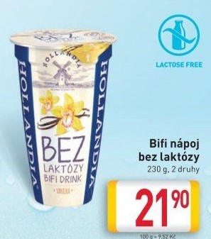 Bifi Drink bez laktózy Hollandia