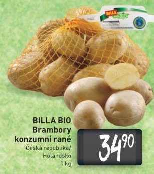 Brambory konzumní rané Naše Bio Billa