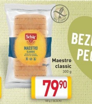 Chléb bez lepku Classic Maestro Schär