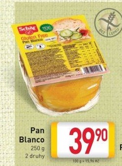 Chléb bez lepku Pan Blanco Schär