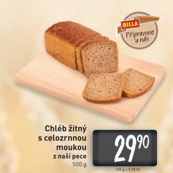 Chléb celozrnný žitný