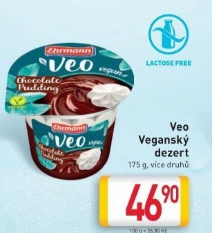 Dezert pudink Vegan Veo Ehrmann
