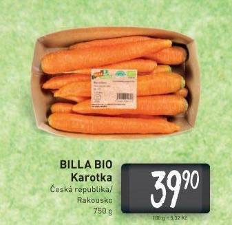 Karotka Naše Bio Billa