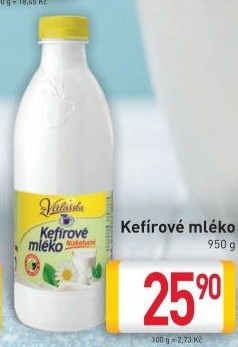Kefírové mléko neochucené Mlékárna Valašské Meziříčí