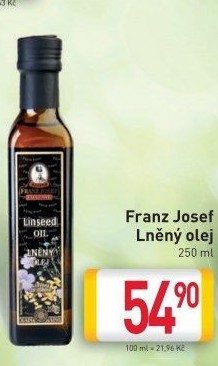 Lněný panenský olej Exclusive Franz Josef Kaiser