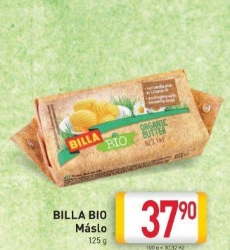 Máslo bio Billa