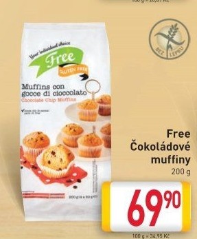 Muffiny bez lepku Billa Gluten Free