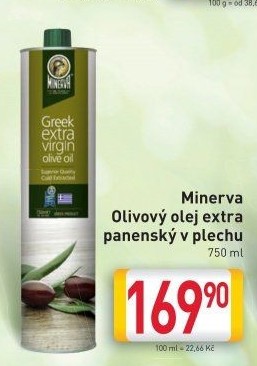 Olivový olej extra panenský Minerva