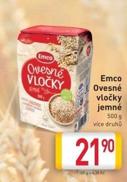 Ovesné vločky Emco