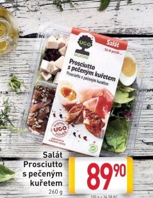 Prosciutto s pečeným kuřetem Ugo
