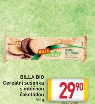 Sušenky cereální polomáčené Naše Bio Billa